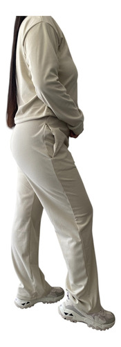 Conjunto Pantalon Ancho + Sweater Darlon Abrigado Mujer