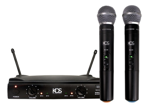 Microfone Sem Fio Duplo Kadosh Kds W382m