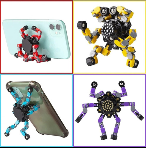 Hand Spinner Fidget Martelo Mjonir Thor Giratório Metal Kit Com 4 Spinners Articulados