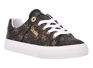 Tenis Guess Loven Casual Lace-up Mujer Originales 6us