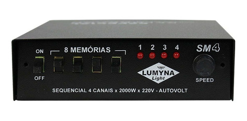 Sequencial Lumyna Light Sm 4 Rf 4 Canais 3000w