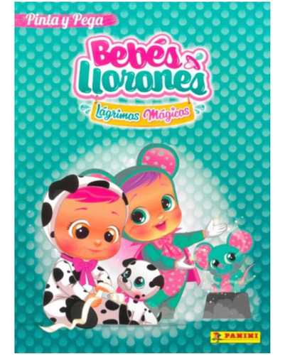 Bebes Llorones Pinta Y Pega Verde Libro De Pegatinas