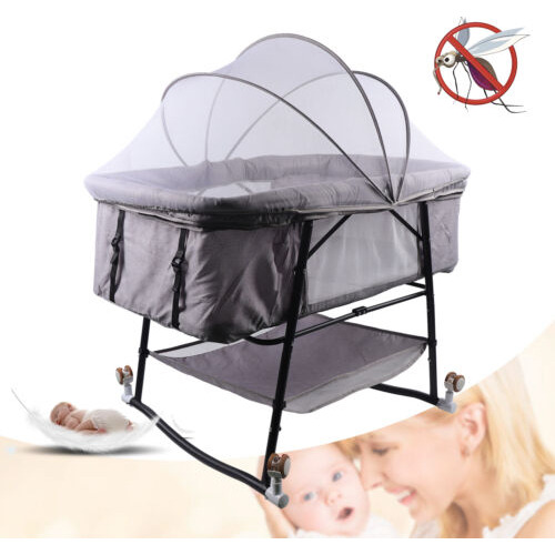 Baby Bassinet Steel Bedside Sleeper Baby Crib With Remov Wss