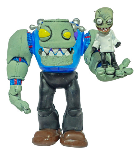 Nueva Figura Juguete Plantas Vs Zombies Dr Zombie Azul