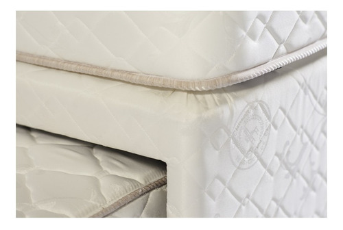 Imagen 2 de 2 de Sommier Europea La Cardeuse Dual 1 plaza de 200cmx90cm blanco