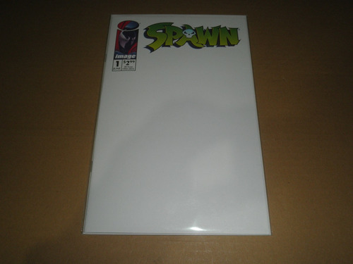 Spawn 1 Blank Cover Comic Image Inglés