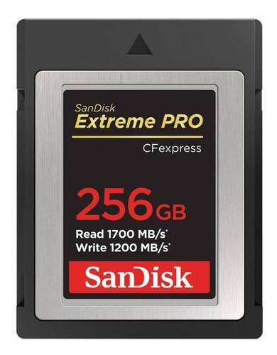 Memoria 256gb Cf Express Extreme Pro 1700 Mb/s Sandisk