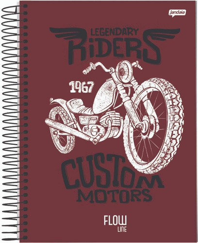 Caderno C/d 01 Materia Flow 80 Folhas Jandaia