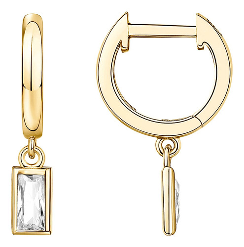 Aretes Pavoi Mujer Oro Amarillo Chapado En Oro 14 Quilates