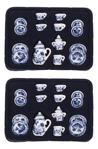 Juego De Té De Porcelana Para Comedor, 2 Unidades, Tamaño 1/