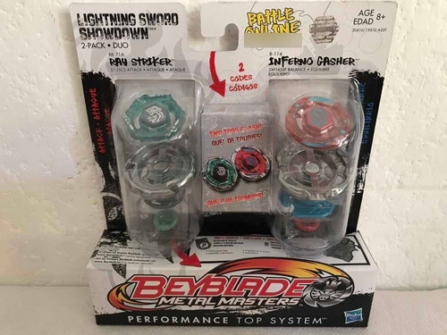 Beyblade Dúo Ray Striker/ Inferno Gasher Hasbro Metal Master