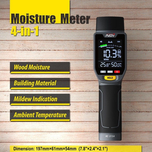 Ndi 4 En 1 Pin-tipo Humedad Madera Moho Temperatura Mmg