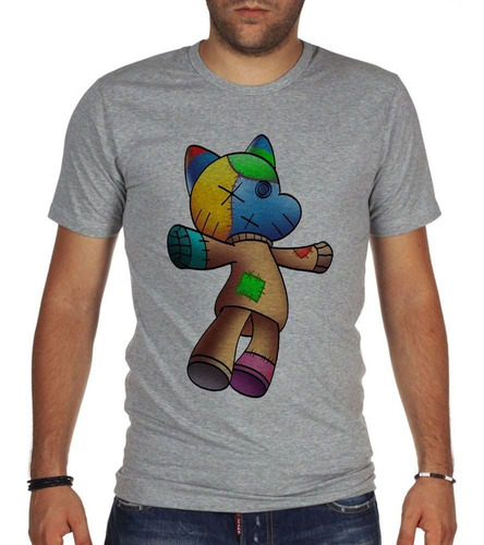 Remera De Hombre Dibujo Muñeco De Trapo Gato Cat