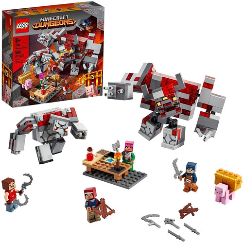 504 Piezas Lego Minecraft The Redstone Battle 21163 