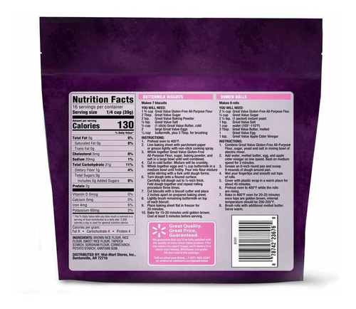 Harina Libre De Gluten 624g