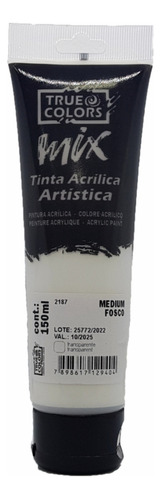 Tinta Acrílica Artistica Mix 150ml True Colors Cor Medium fosco