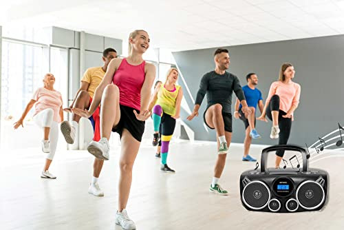 Reproductor Cd Portátil Riptunes Bluetooth, Radio Am Fm,