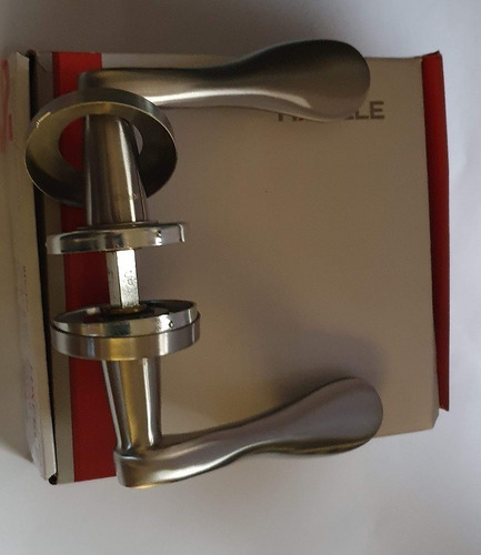 Imagen 3 de 7 de Manija Doble Balancin Hafele 903.91.686 Mod.hl14 Inox.mate