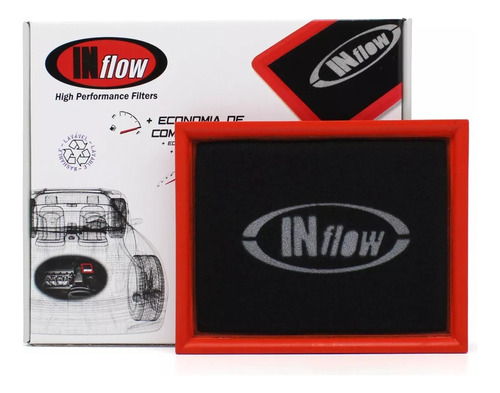 Filtro Ar Inflow Corsa Sedan Classic Wagon Pickup - Hpf1300