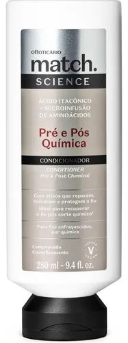 Condicionador Match Science Pré E Pós-química O Boticário