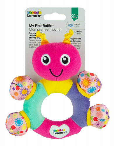 Lamaze Mi Primer Sonajero, Suave Bebe Tortuga Fucsia By Tomy