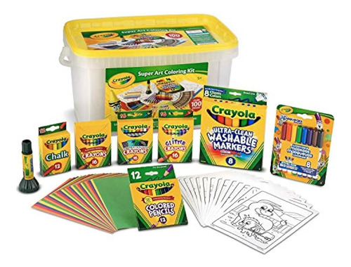 Kit De Coloración Crayola Super Art, Regalo Para Niños, Más 