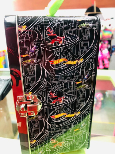 Caja Metalica Porta Autos Hotwheel