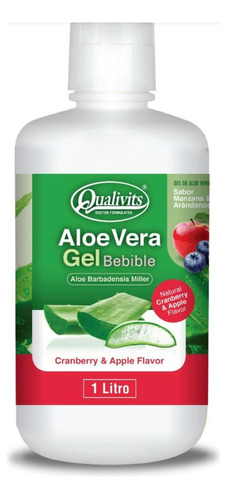 Aloe Vera Gel Bebible- Sabor Arándanos Y Manzana