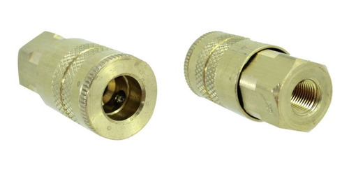 Cople Rápido Neumático Hembra Parker B23e 3/8 X 1/4 25402580 Color Dorado