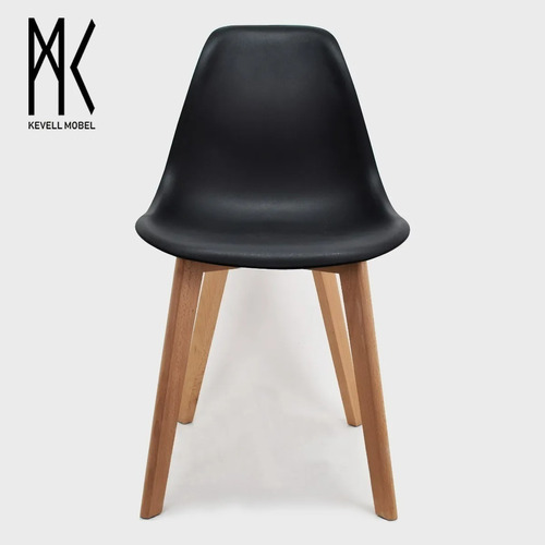 Silla Moderna Eames Para Sala Comedor Color Negro