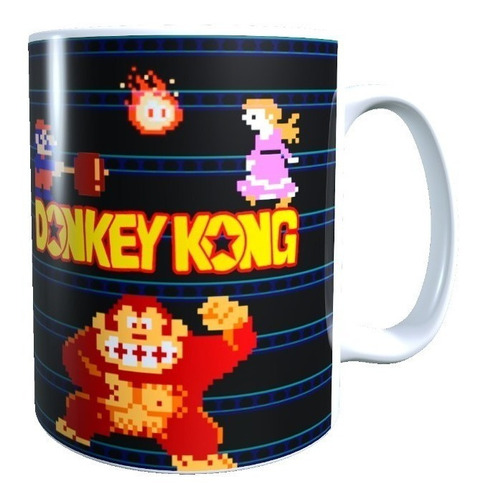 Taza Donkey Kong Videojuego Clasico Retro