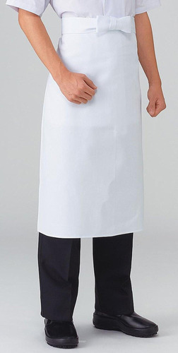 Japonés Sushi Chef's Uniforme Delantal Maekake Blanco Ita