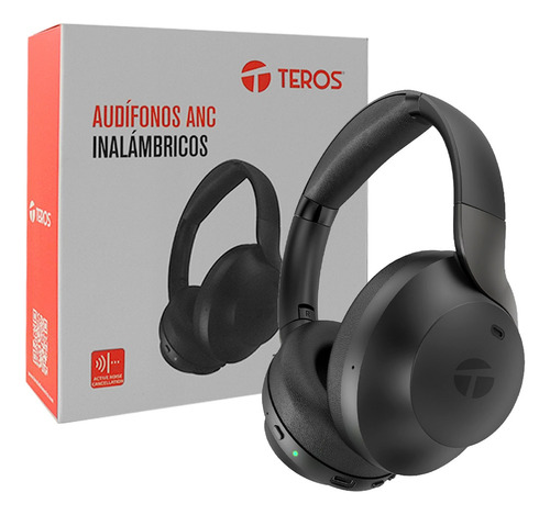 Audífono Inalámbrico Anc Teros (headset), Negro