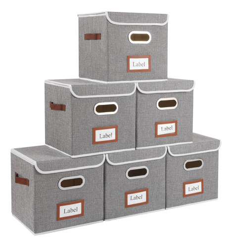 Yawinhe Paquete De 6 Cajas De Almacenamiento, Cubos De Almac
