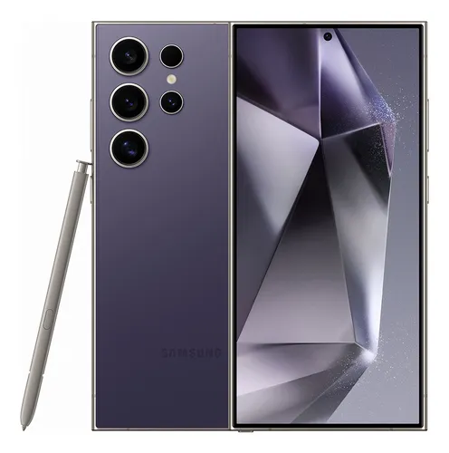 Celular Samsung Galaxy S24 Ultra, Galaxy Ai, cámara trasera cuádruple de hasta 200 MP, selfie de 12 MP, pantalla de 6.8 a 120 Hz, 256 GB, 12 GB de RAM, Esim Titanium Violet