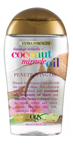 Aceite De Coco Miracle Ogx 100ml