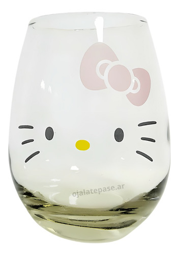 Vaso Hello Kitty De Vidrio Kawaii 