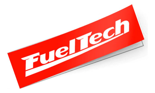 Adesivo Oficial Fueltech Vermelho E Branco 16 X 5cm
