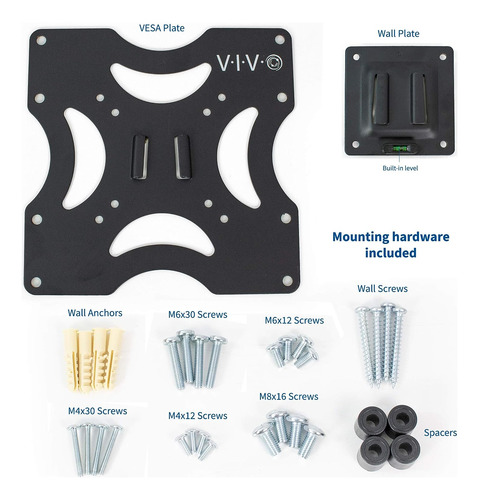 Soporte De Pared Vivo Basic Tv Para Pantallas De 23 A 37 ...