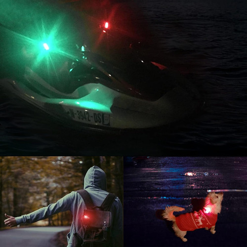 4pcs Luces De Navegación Para Embarcaciones Kayak,...