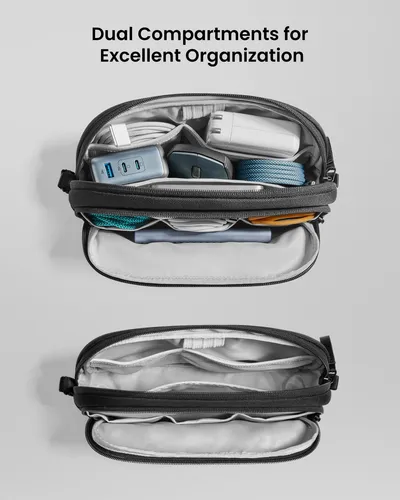 Estuche De Viaje Tomtoc, Organizador Electrónico, Resistente