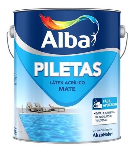 Pintura Piletas Látex Acrílico Mate Alba 4lts | Giannoni