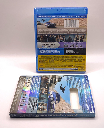 Blu-ray + Dvd Fast & Furious 6 ( Rapido Y Furioso 6 ) Nuevo