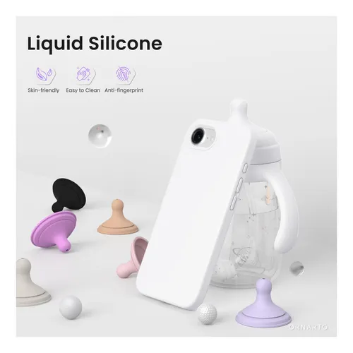 Funda Para iPhone 16e De Silicona Blanco 1u