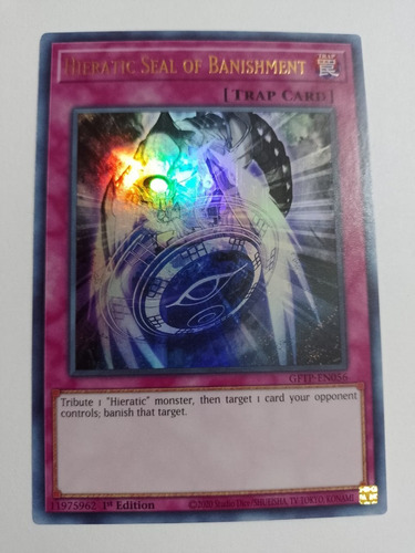 Hieratic Seal Of Banishment Ultra Rare Yugioh