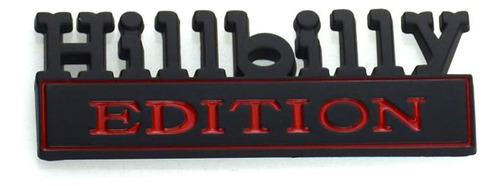 2pc Set Hillbilly Edition Emblem Emblem 3d Insignia De La De