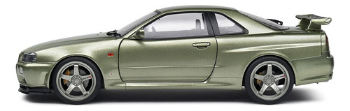 Miniatura Nissan Skyline Gt-r R34 1999 1:18 Solido Verde
