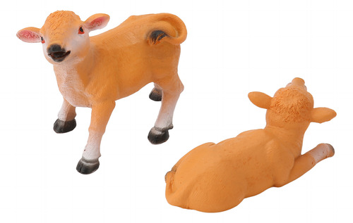 Figura De Becerro De Juguete, 2 Unidades, Bonitas, Colores V