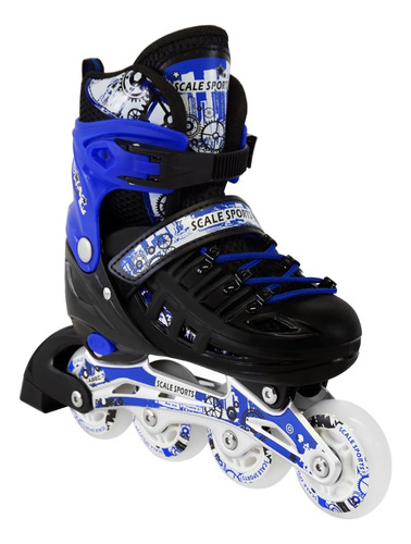 Patines En Linea Infantil Ajustable Con Led Llanta Frontal