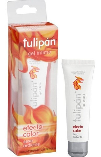 Tulipán Gel Intimo Lubricante Intenso Efecto Calor X 30ml Sabor Sin Sabor